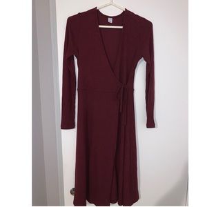Red wrap dress. Worn once.